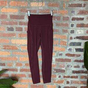 Lululemon Align HR pocket tights- size 4 maroon